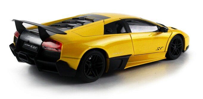Машинка р/в 1:18 Meizhi ліценз. Lamborghini LP670-4 SV металева (жовта)