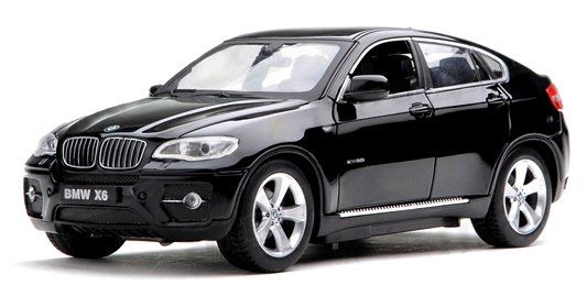 Машинка р/в 1:24 Meizhi ліценз. BMW X6 металева (чорна)