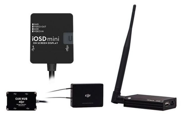 Радіоканал DJI Datalink 2.4GHz + система iOSD Mini + розгалужувач CAN HUB