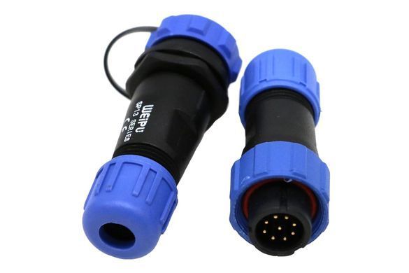 Конектори WEIPU 9pin тато SP1310/P9 + мама SP1312/S9 IP68 пара