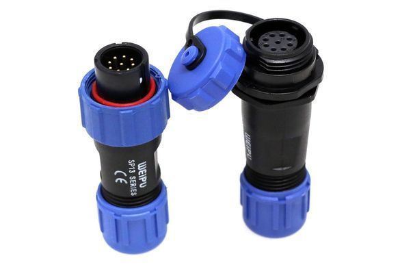 Конектори WEIPU 9pin тато SP1310/P9 + мама SP1312/S9 IP68 пара