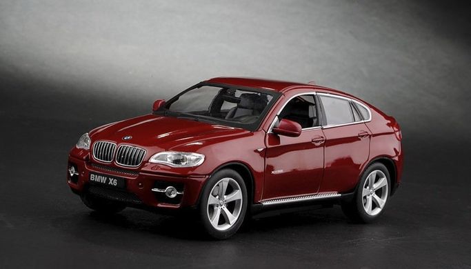 Машинка р/в 1:24 Meizhi ліценз. BMW X6 металева (червона)