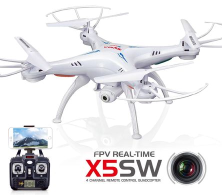 Квадрокоптер Syma X5SW з камерою WiFi (білий)