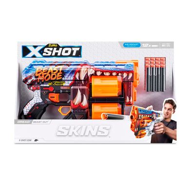 X-Shot Швидкострільний бластер Skins Dread Beast Out (12 патронів)