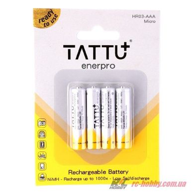 Аккумулятор Tattu AAA NiMH 1,2 В 800 мАч 4 шт (TA-800-1.2V-NiMH-LS3A)