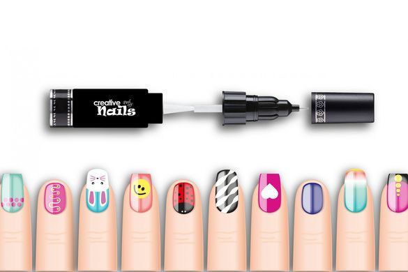 Детский лак-карандаш для ногтей Malinos Creative Nails на водной основе (2 цвета зелёный + голубой)