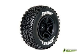 Колеса Louise Short Course 1/10 SC-HUMMER Soft 12мм передние черные 2шт (L-T3224SBTF)