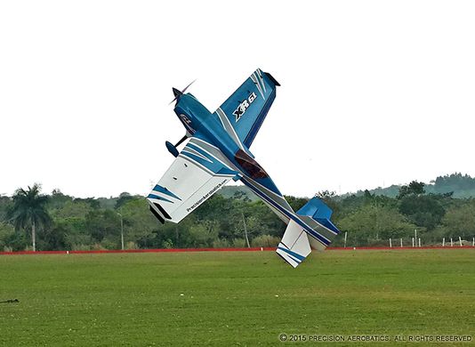 Самолёт радиоуправляемый Precision Aerobatics XR-61 1550мм KIT (синий)