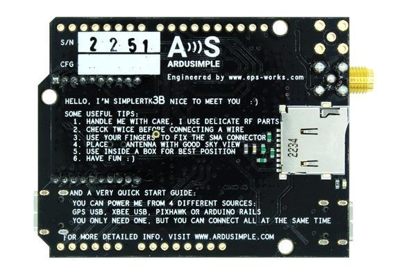 Модуль GPS RTK ArduSimple simpleRTK3B Pro (без пінів)