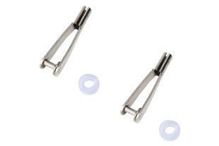 Наконечники тяг металлические 2 шт Haoye M2xL23мм (HY016-00201)