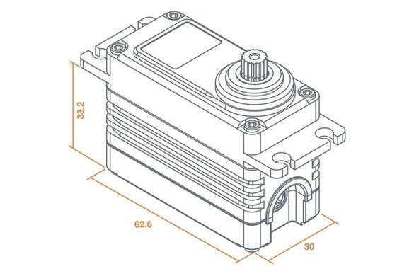 Сервопривід 178г Spektrum S9120BL HV 104.66кг/0.2сек/8.4В 1/5 цифровий